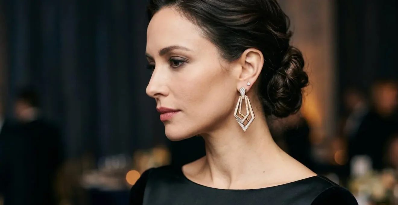 Elegante Statement-Ohrringe für formelle Abendveranstaltungen im Black Tie Stil